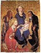 Michelino da Besozzo The Mystic Marriage of St Catherine, St John the Baptist, St Antony Abbot china oil painting artist